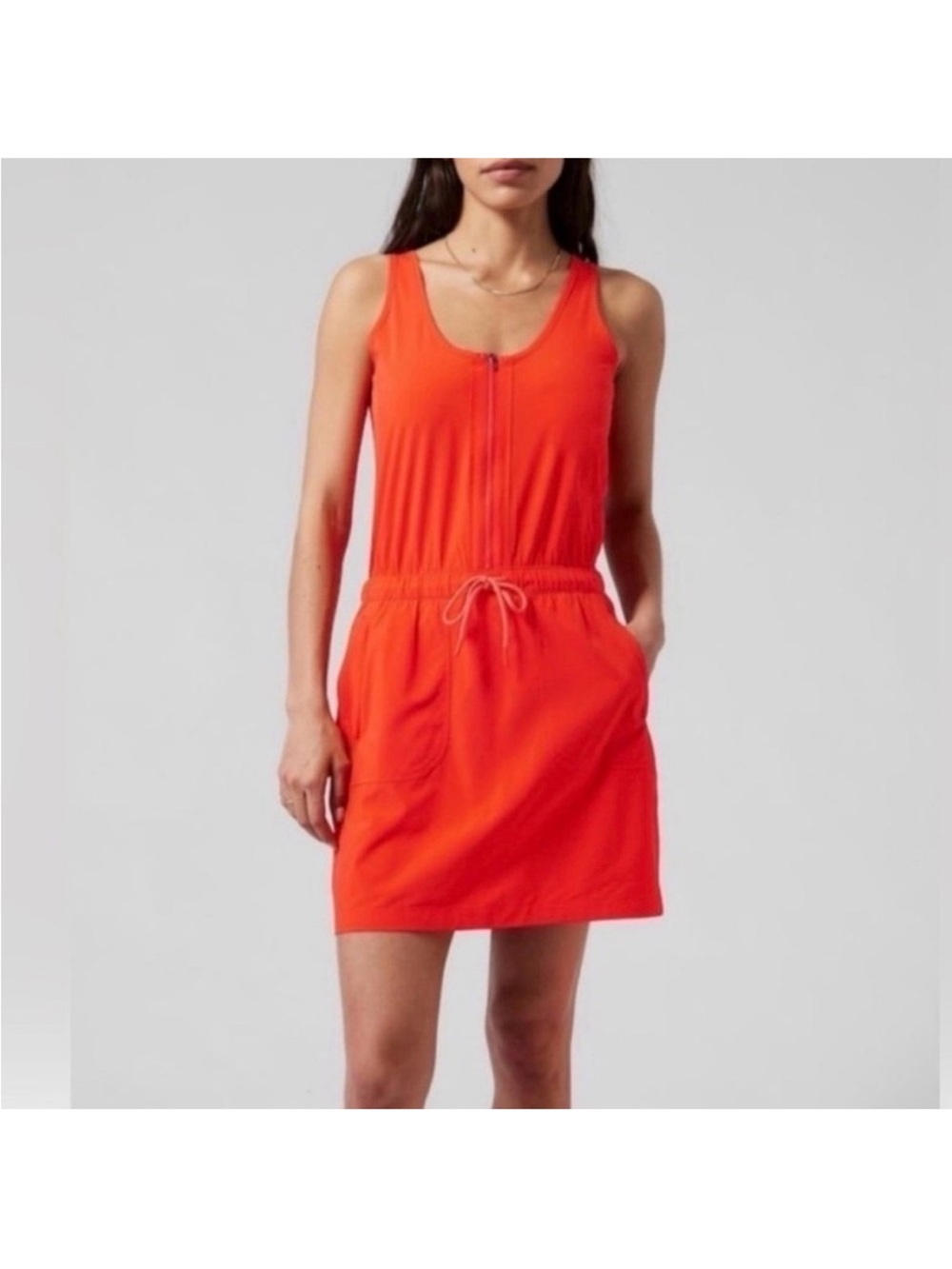 Athleta Expedition Skort Romper Dress Vermillion
Orange Size: 14